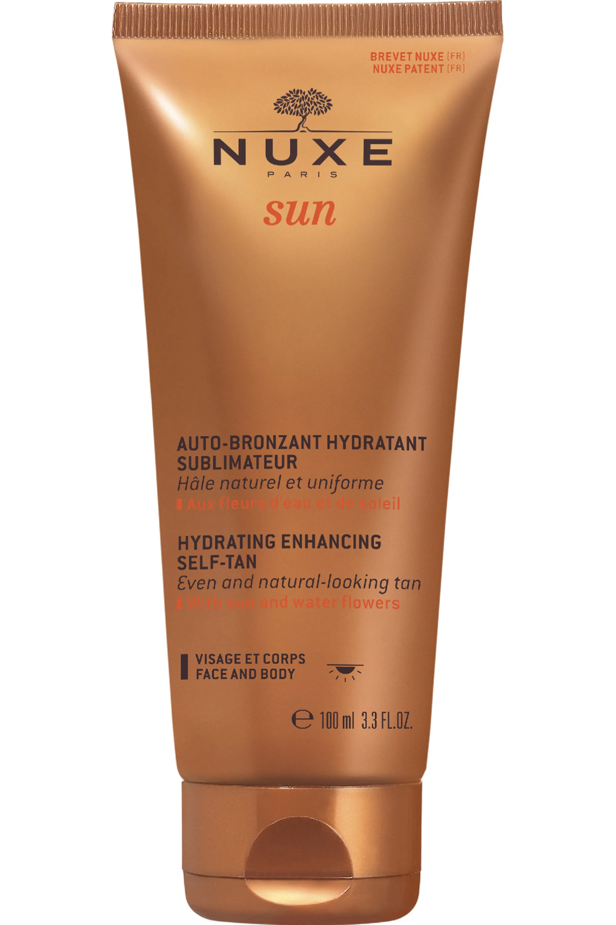Nuxe Auto-bronzant hydratant sublimateur visage et corps Nuxe Sun-100 ml