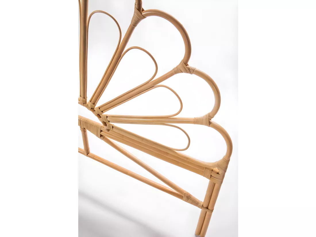 Singaraja - Tête de lit design en rotin 180cm - Naturel