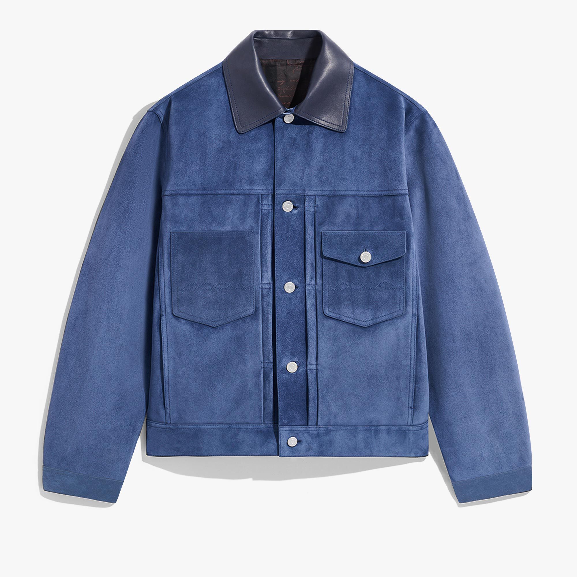 Veste Denim En Suède