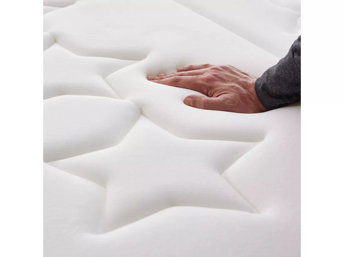 Naturalex - Matelas Privilège 160x200 cm - Multicouches HR - Blue Latex - Très épais 30 cm, Mousse à Mémoire de forme, 7 zones, Confortable - 2 faces été, hiver