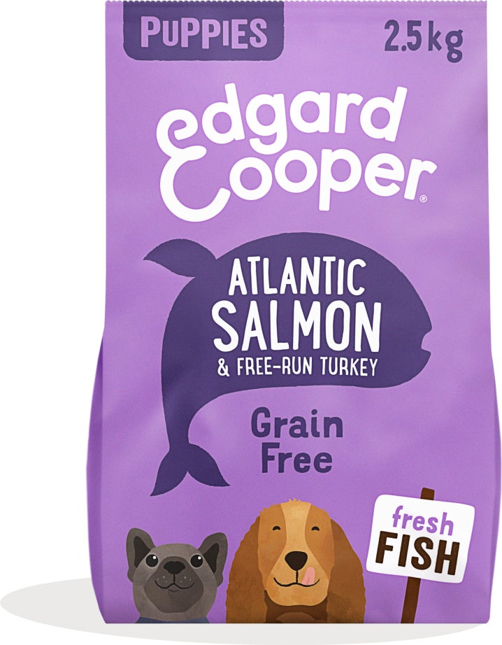 Edgard & Cooper hondenvoer graanvrij zalm kalkoen puppy 2,5 kg