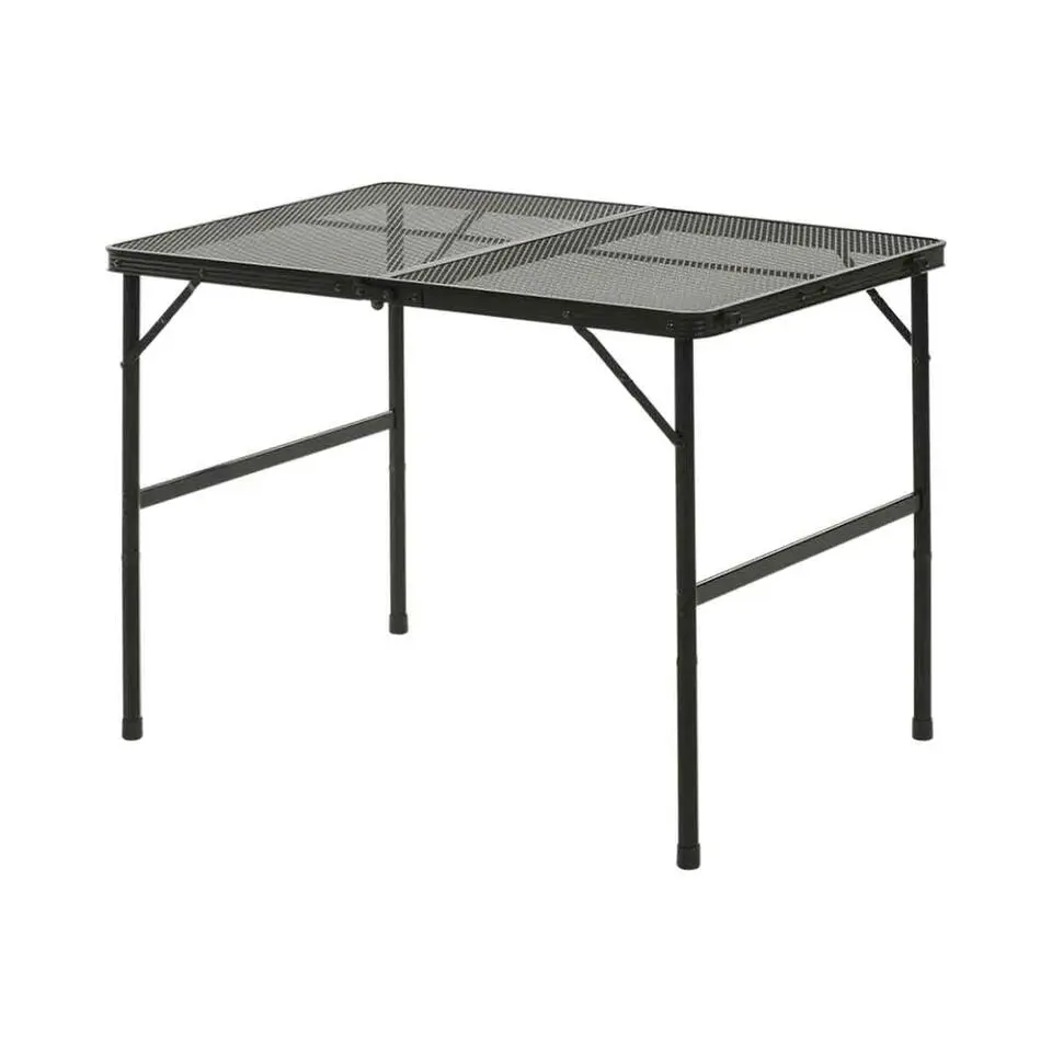 Travellife Greccio inklapbare kampeertafel mesh black - 90x60x66,5 cm