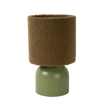 Lucide WOOLLY tafellamp Ø16cm Groen