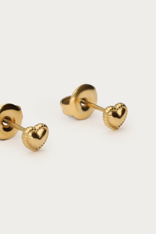 Studs met hartje en dots