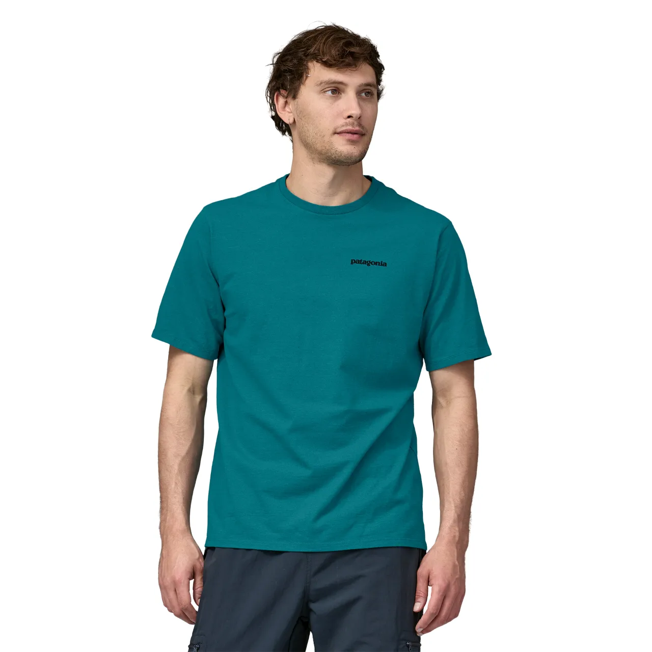 Patagonia M's P-6 Logo Responsibili-Tee Belay Blue