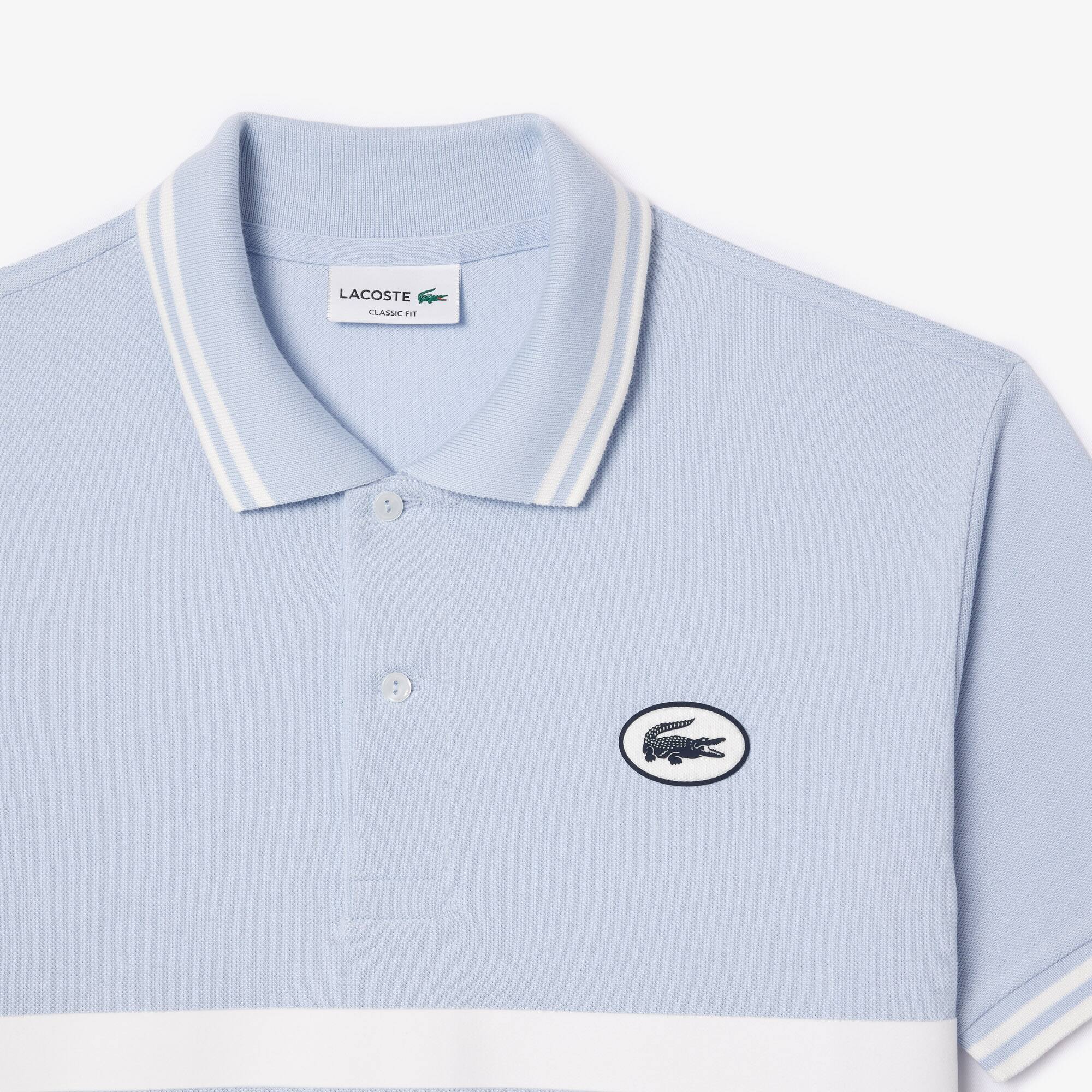 Originales L.12.12 Poloshirt mit Aufnäher Kurze Ärmel - Blau - Lacoste - Herren
