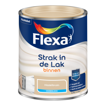 Flexa Strak in de Lak binnenlak zijdeglans hazelbruin 750 ml