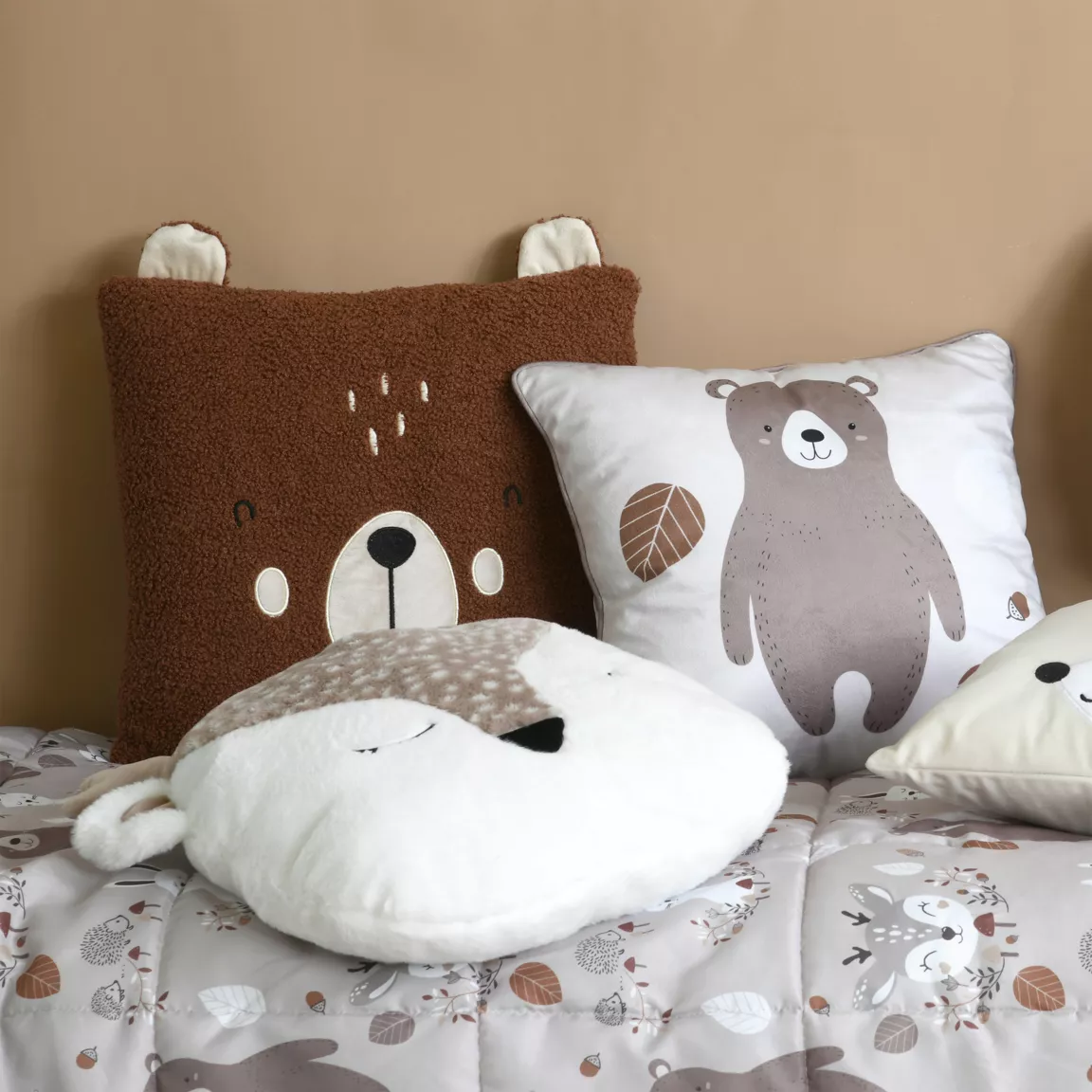 Coussin enfant carré (40 x 40 cm) Gabin Taupe