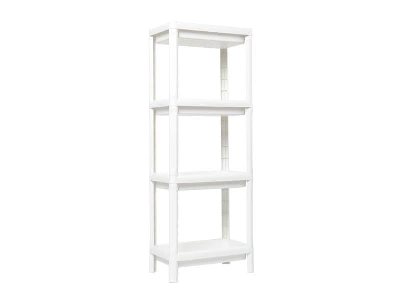 Toomax Regal Linda 38 x 100 cm Weiss Vielseitiges und 4-stöckiges Mehrzweckregal