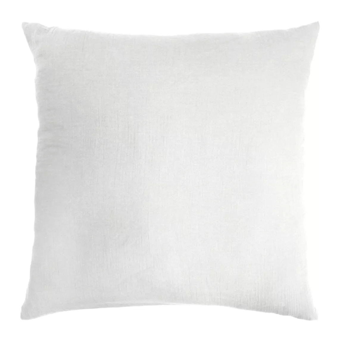 Taie d'oreiller carrée gaze de coton (80 x 80 cm) Gaïa Gris nuage