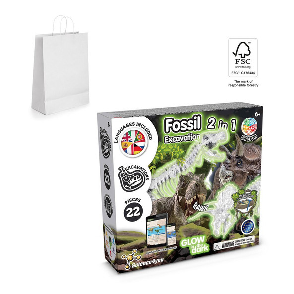 Science4You 35824 - Jeu éducatif livré avec un sac cadeau en papier kraft (90 g/m²), fabriqué à partir de matériaux certifiés FSC™ et d'autres matériaux certifiés