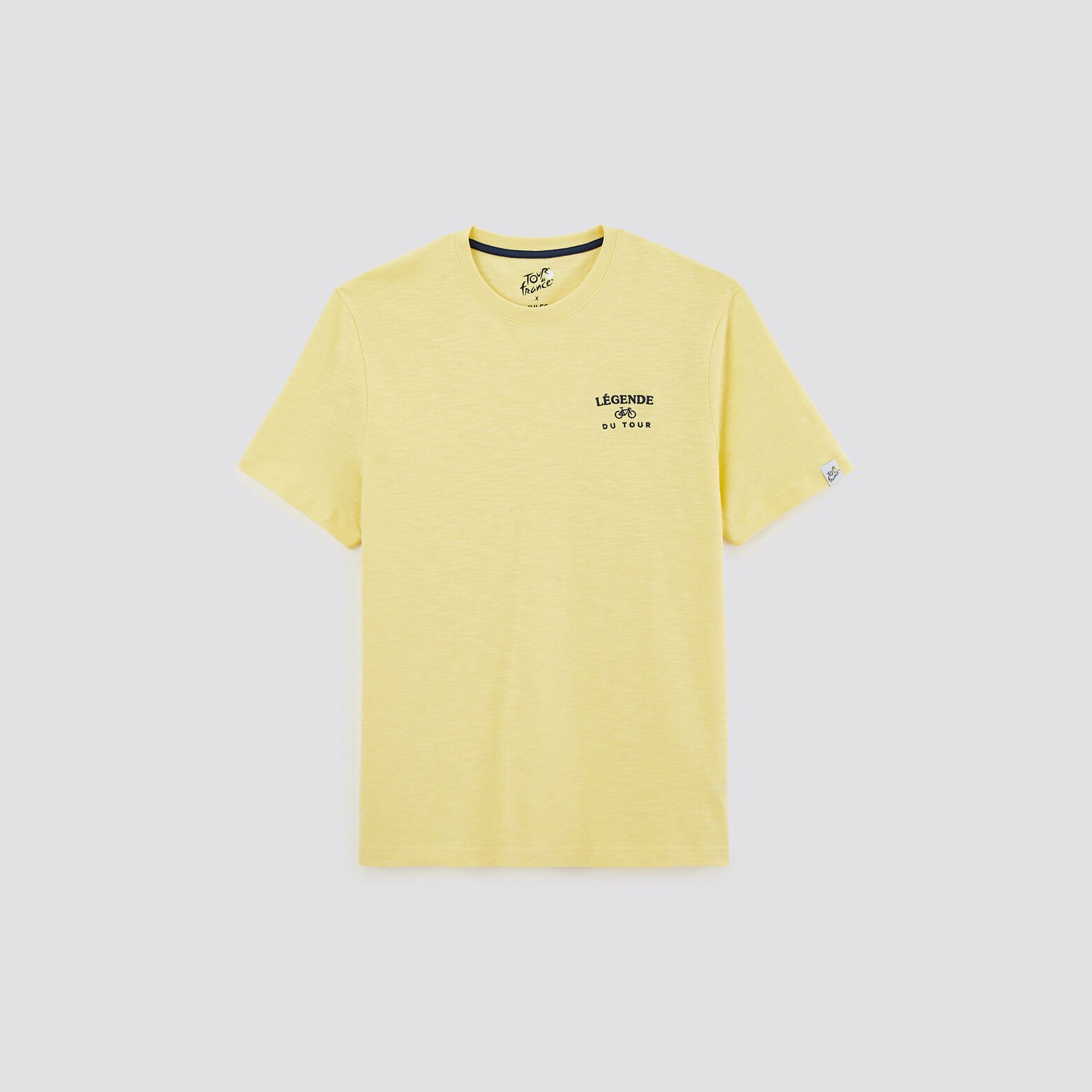 Tee shirt col rond imprimé licence Tour de France Jaune