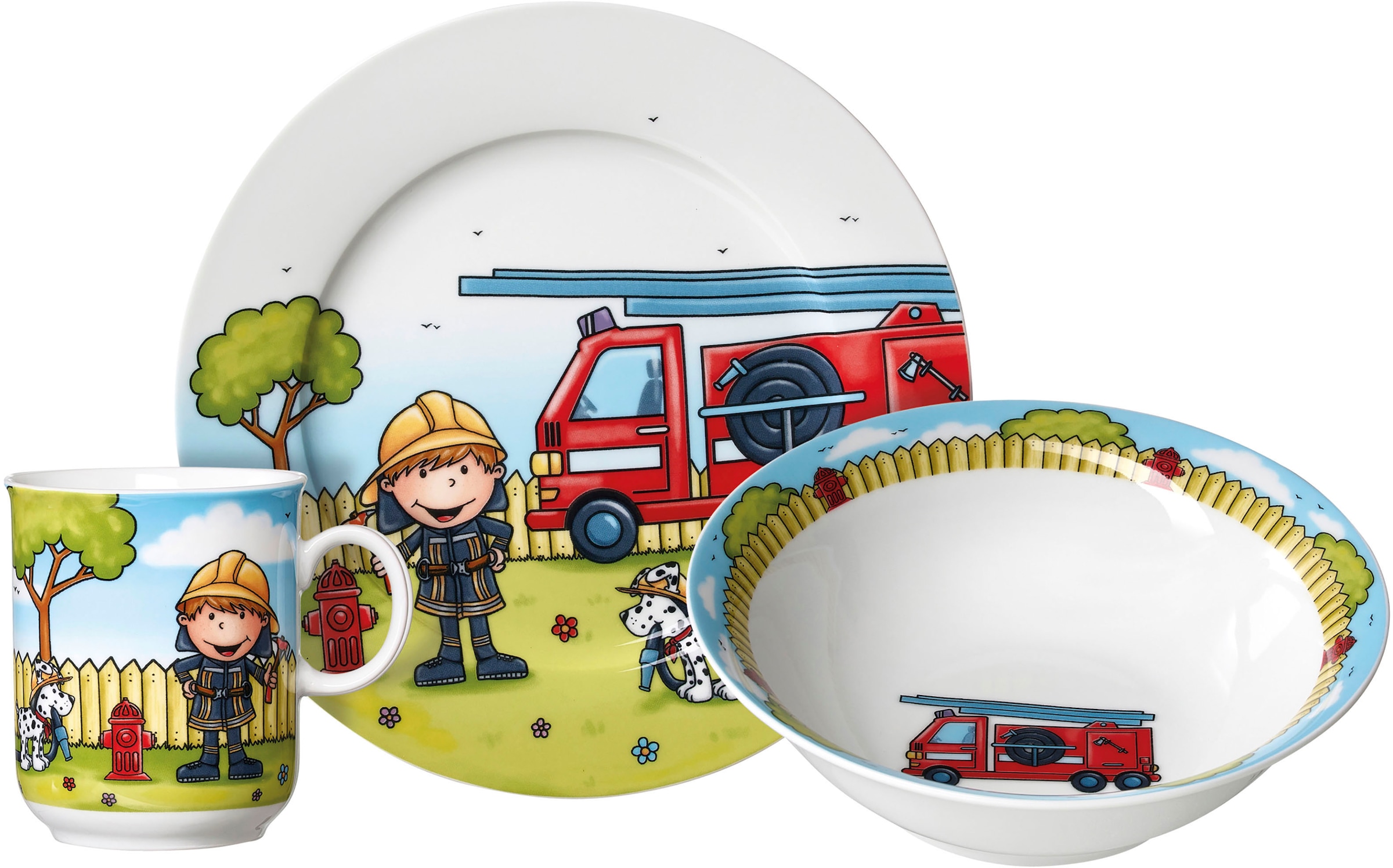 Ritzenhoff & Breker Kindergeschirr-Set »Feuerwehrmann Bernie«