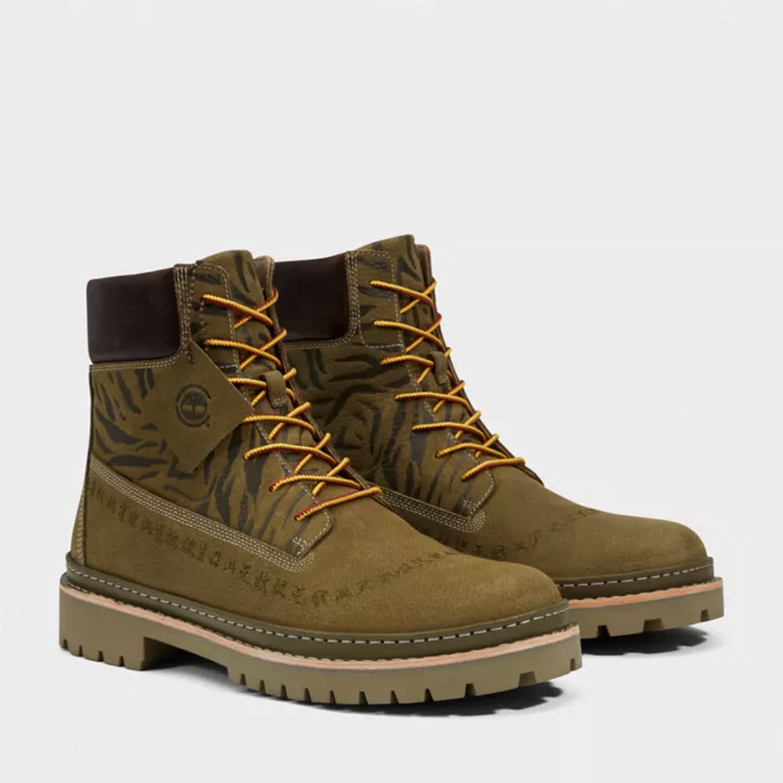 6-inch Boot Timberloop Future73 Timberland x CLOT pour homme en vert foncé