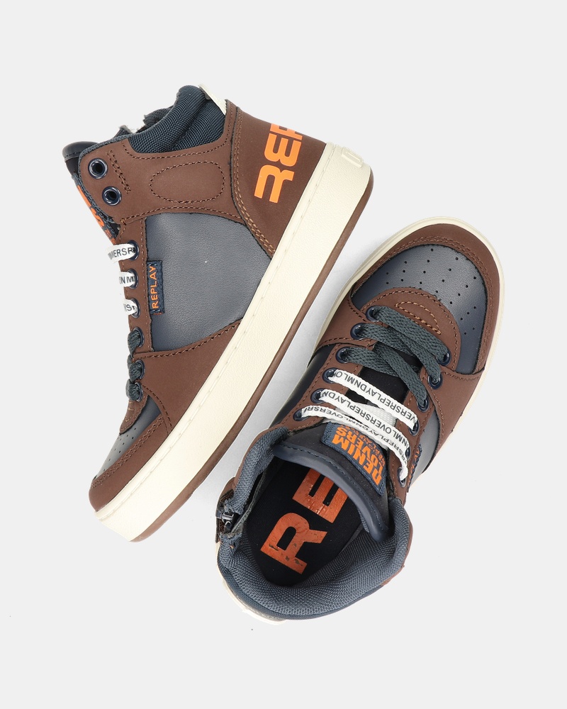 Replay Cobra 1 Hoge sneakers  - bruin