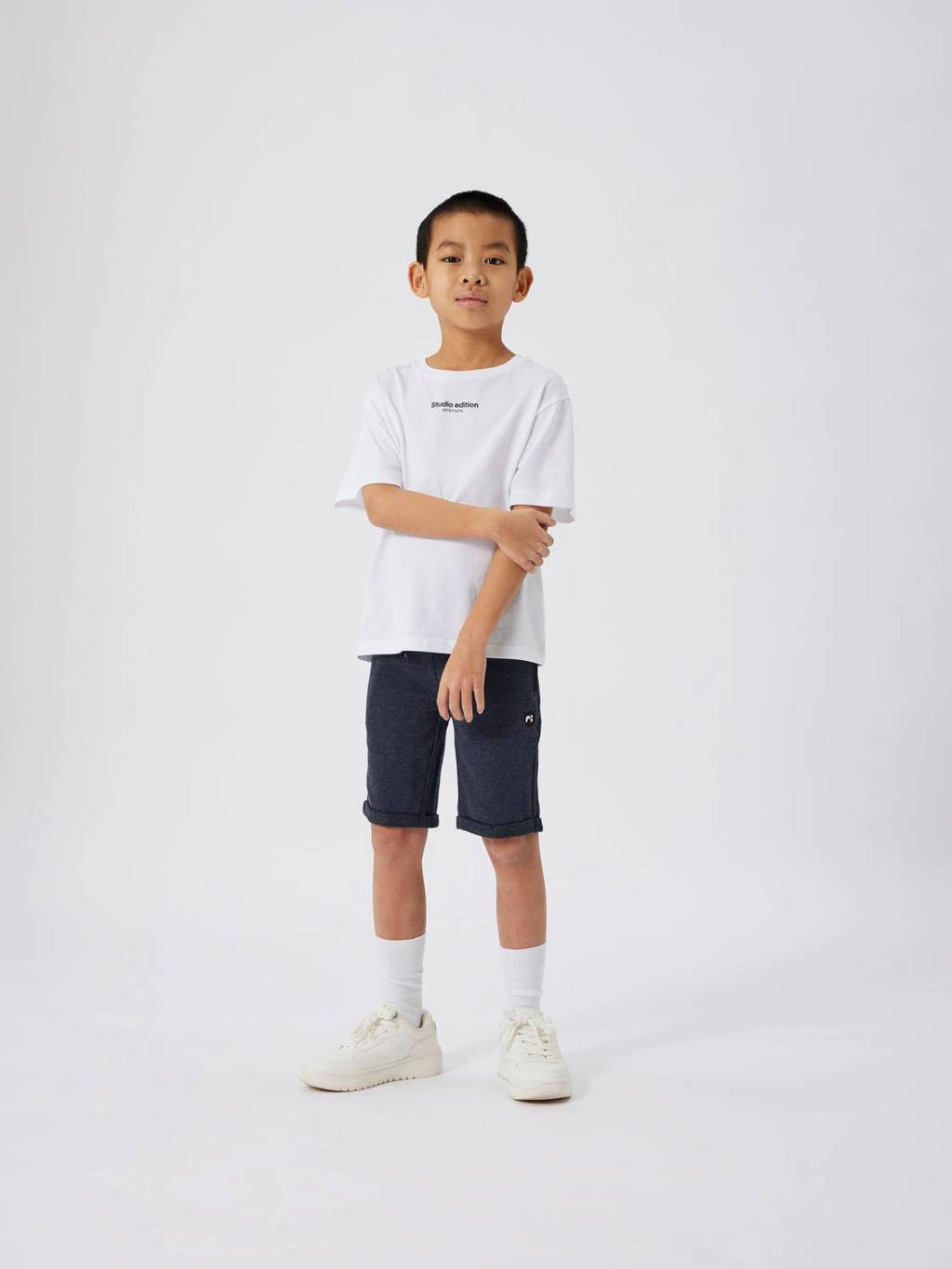 NAME IT sweatshort NKMVIMO donkerblauw