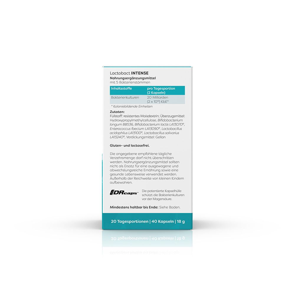 Lactobact INTENSE - Das Probiotikum für besondere Belastungssituationen