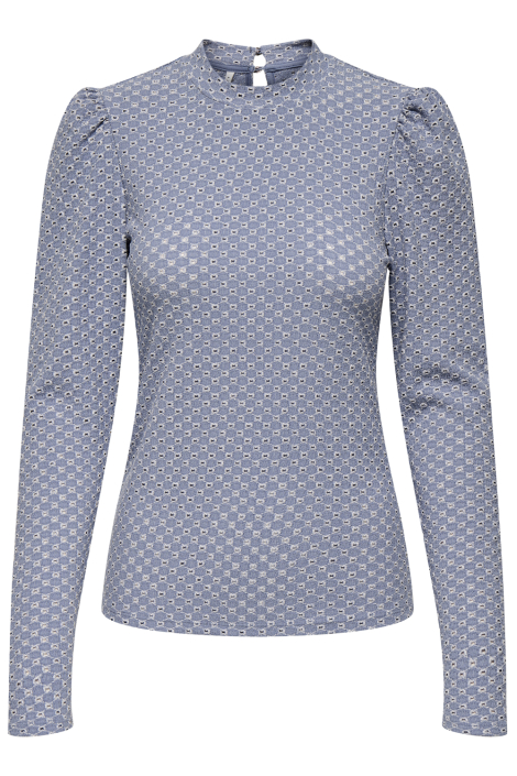 Only blauwe dames t-shirt