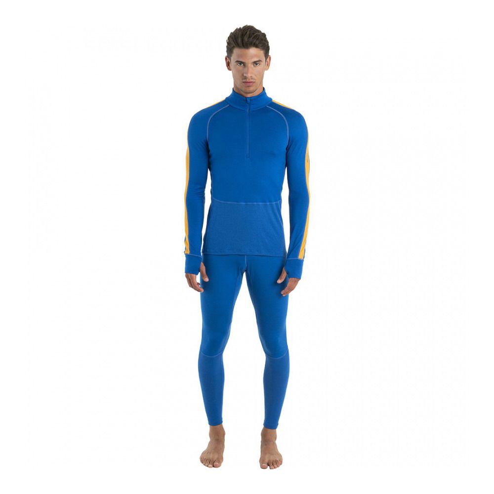 Icebreaker ZONEKNIT 260 - Sous-couche Homme lazurite/solar/cb