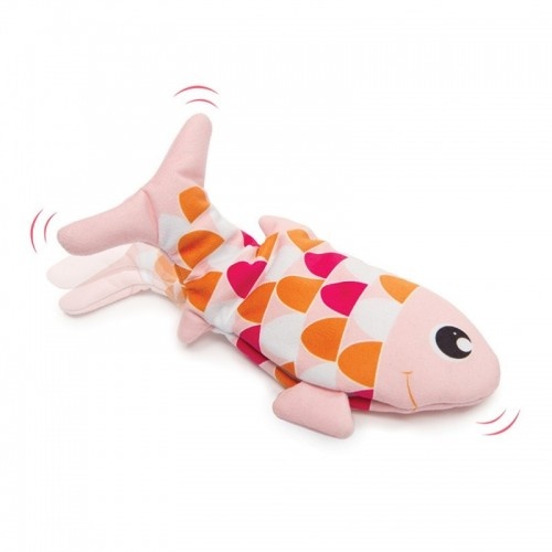 Brinquedo interativo Groovy Fish para gatos, rosa