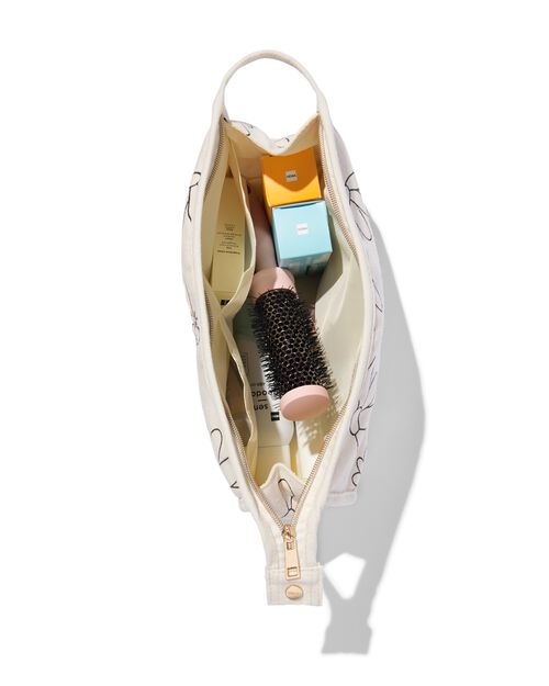 trousse de toilette triangulaire 20x30x10 toile