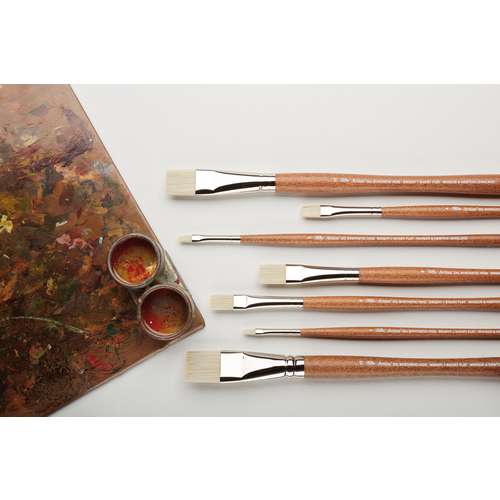 WINSOR & NEWTON™ Artists‘ Ölpinsel, synthetische Schweineborste, flach kurz