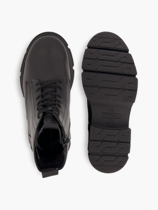 Tamaris Schnür-Stiefelette Schwarz