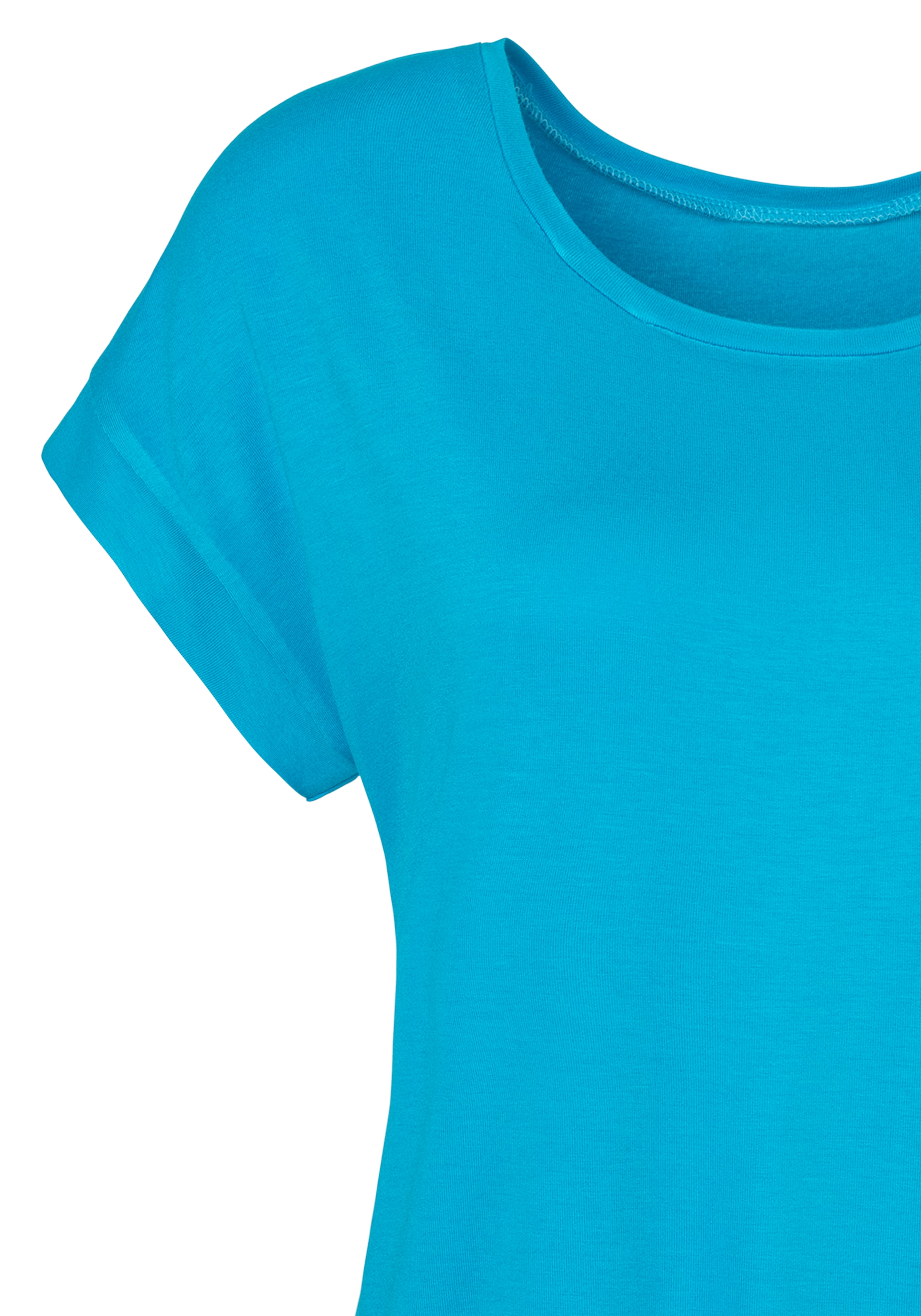 Vivance Kurzarmshirt »mit Gummizug im Bund« 2er-Pack,  aus weichem Viskose-Stretch