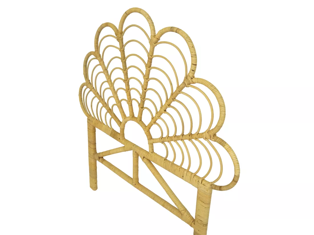 Tête de lit 110 cm - Rotin - Naturel - FLOSIA