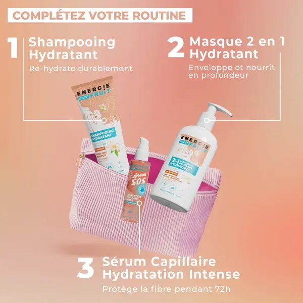 Kit capilar energético Monoi - Rotina de reidratação