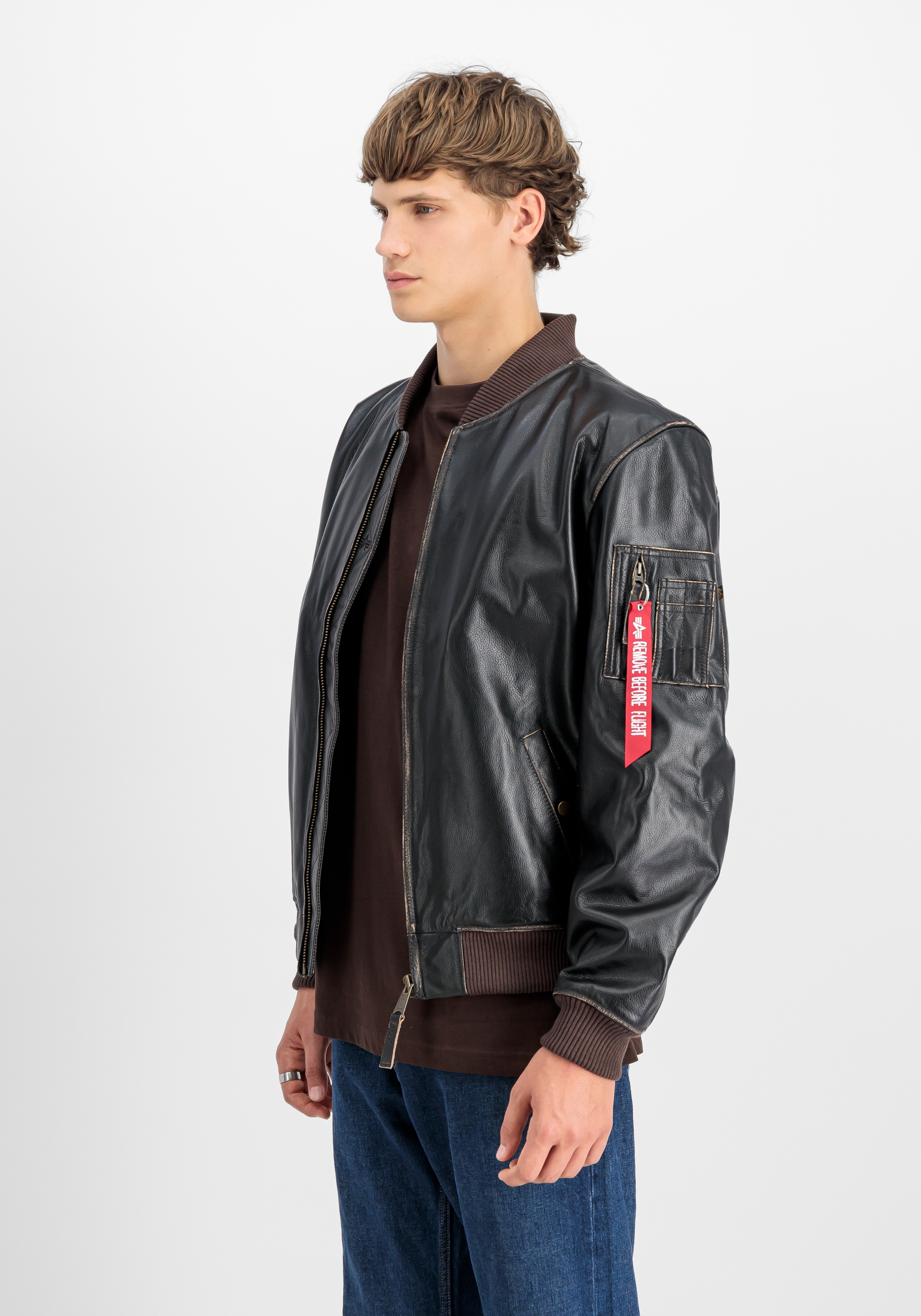 Alpha Industries Lederjacke »MA-1 Leather LF«