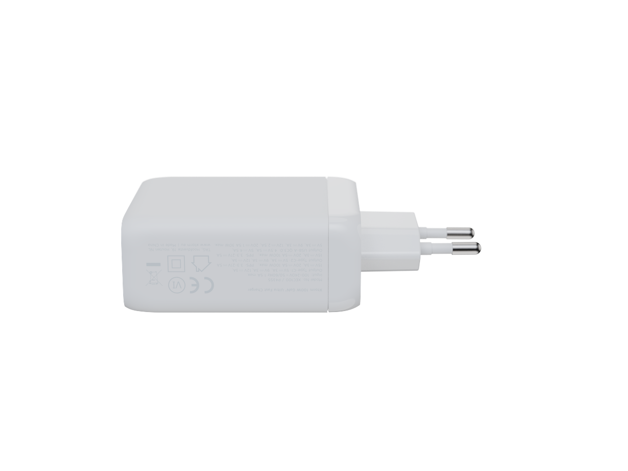 Xtorm - 100W GaN2 Ultra hjemmeoplader 2xUSB-C/USB-A Hvid