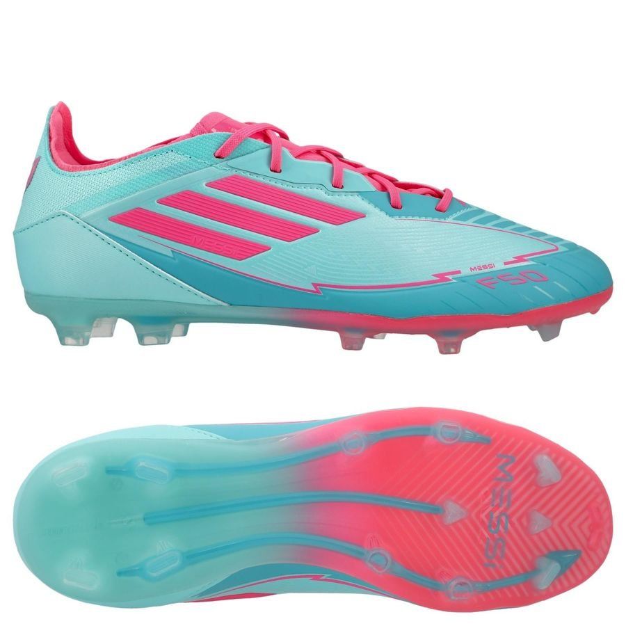 adidas F50 Messi Elite FG La Vida Tropical - Flash Aqua/Lucid Pink/Lucid Cyan Enfant