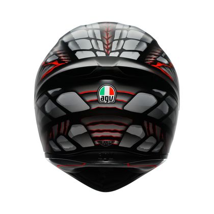 Casque AGV K1 S - LYZARD - Noir / Rouge