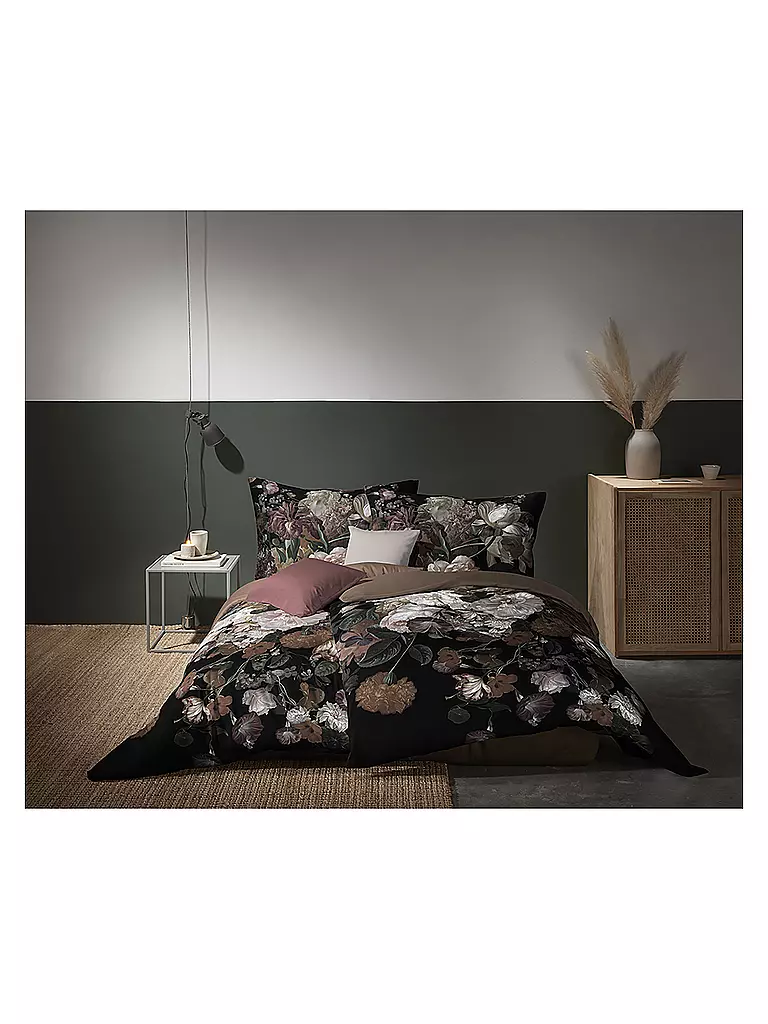 FLEURESSE Satin Bettwäsche 70x90cm/140x200cm BED ART Stone braun