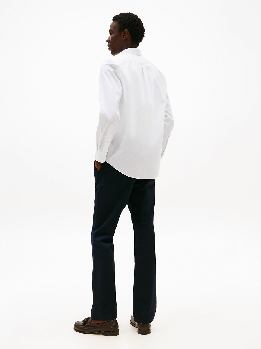 TOMMY HILFIGER<br>Camisa de popeline flexível