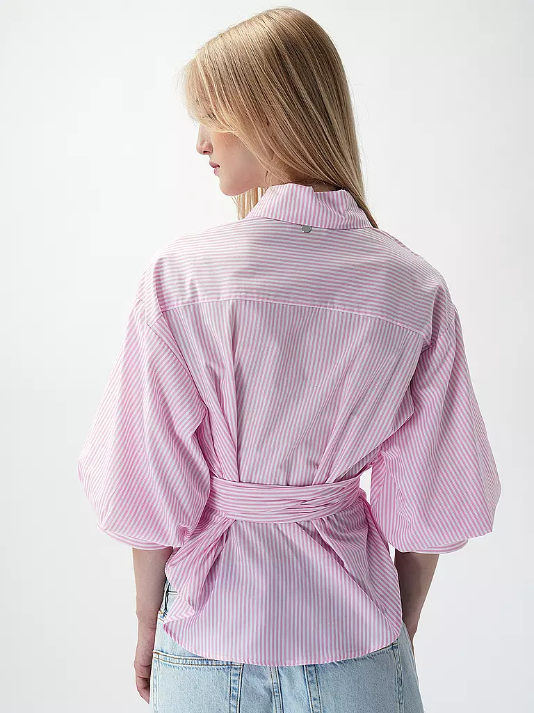 RICH & ROYAL Wickelbluse  rosa