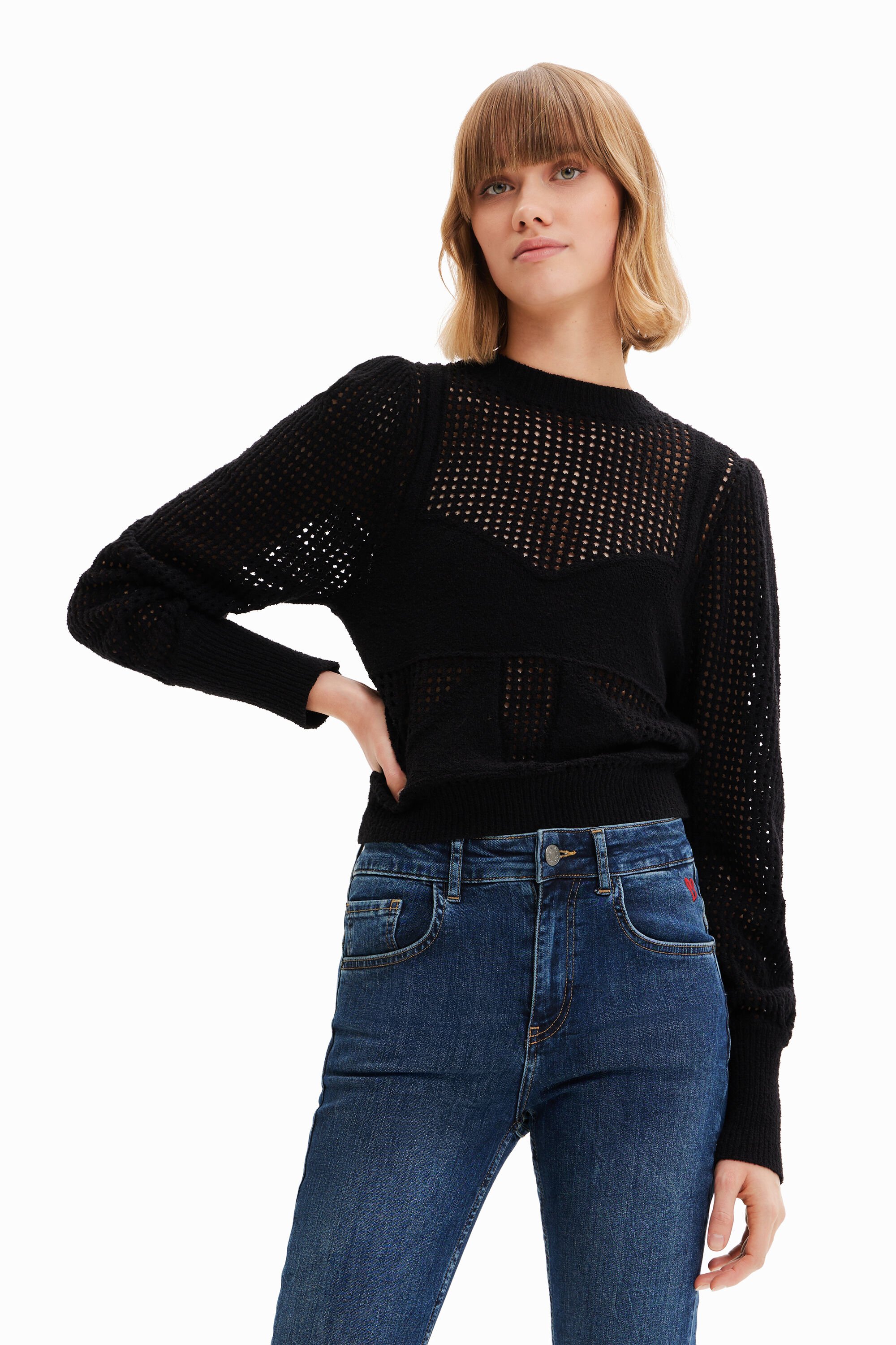 Pull maille corset