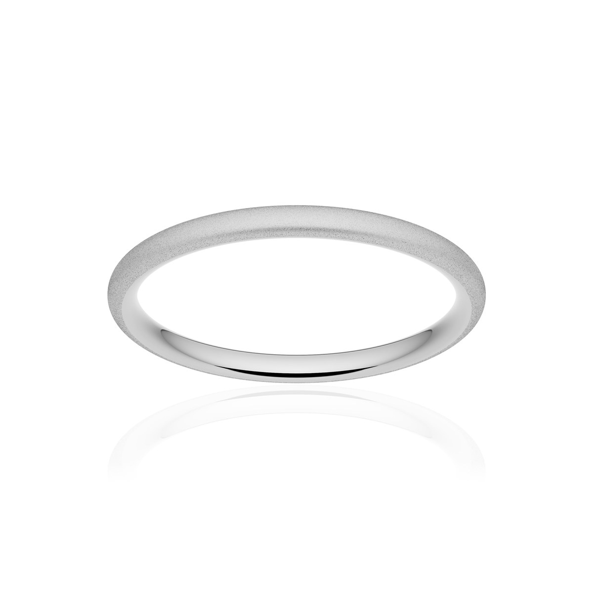 Alliance palladium 950 sablé ruban confort 2 mm