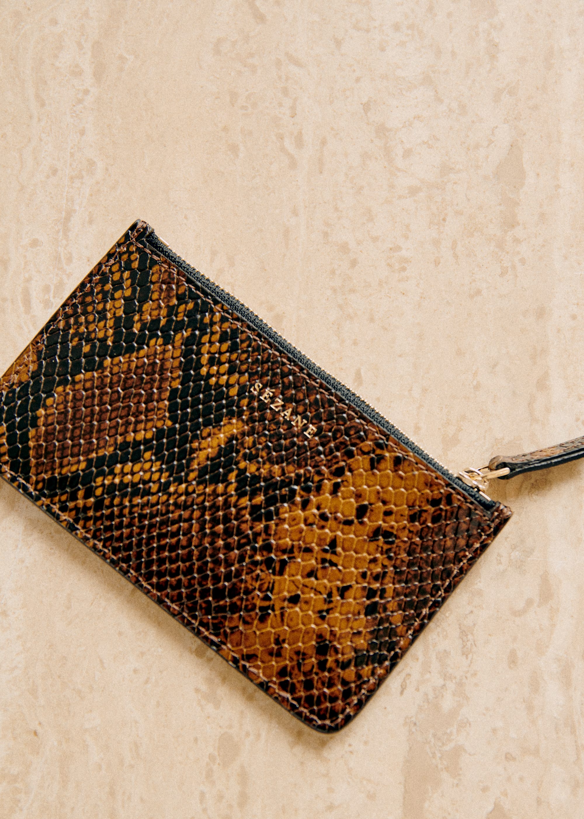 Porte-cartes Grand Alfred - Kaki python - SACS/NEW SACS Petite Maroquinerie 5906432