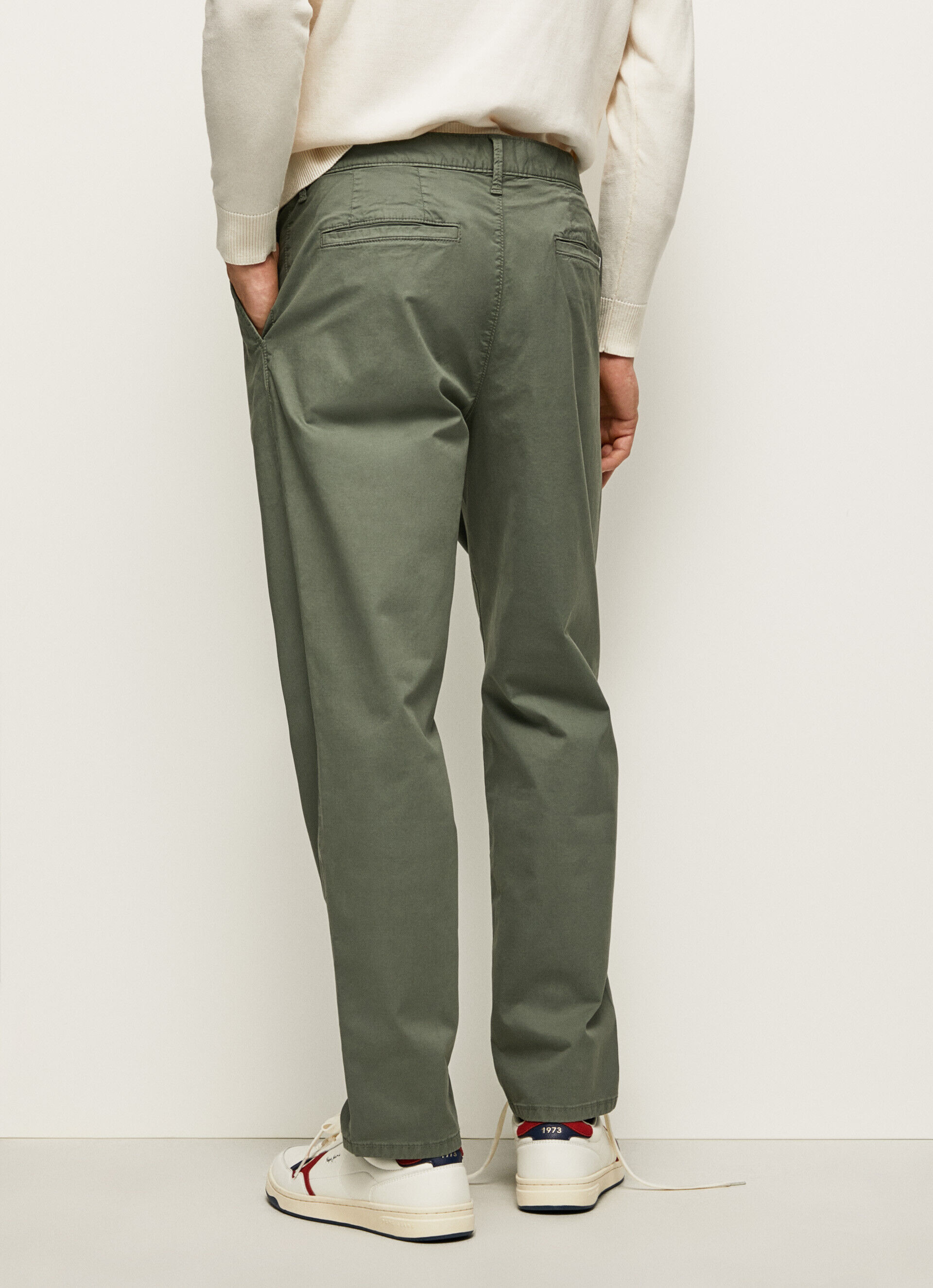 Calça chino regular HARROW - verde-esmeralda