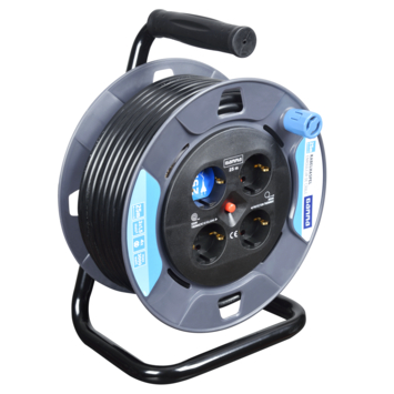 GAMMA Kabelhaspel 4-voudig RA 25 Meter