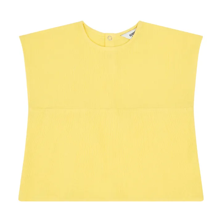 Hundred Pieces Top en Gaze Coton Bio | Jaune pâle