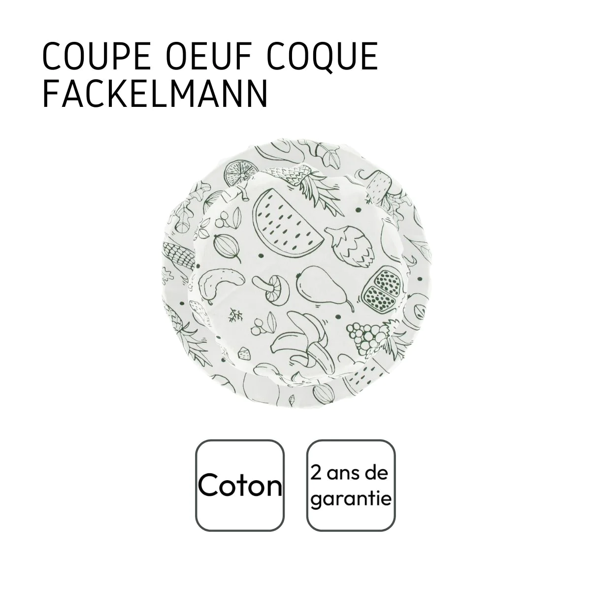 Lot de 3 films étirables réutilisables en coton Eco Friendly Fackelman