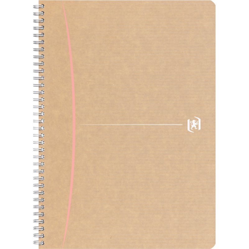 Cahier recyclé spirale Oxford Touareg A4 21 x 29,7 cm petits carreaux 180 pages