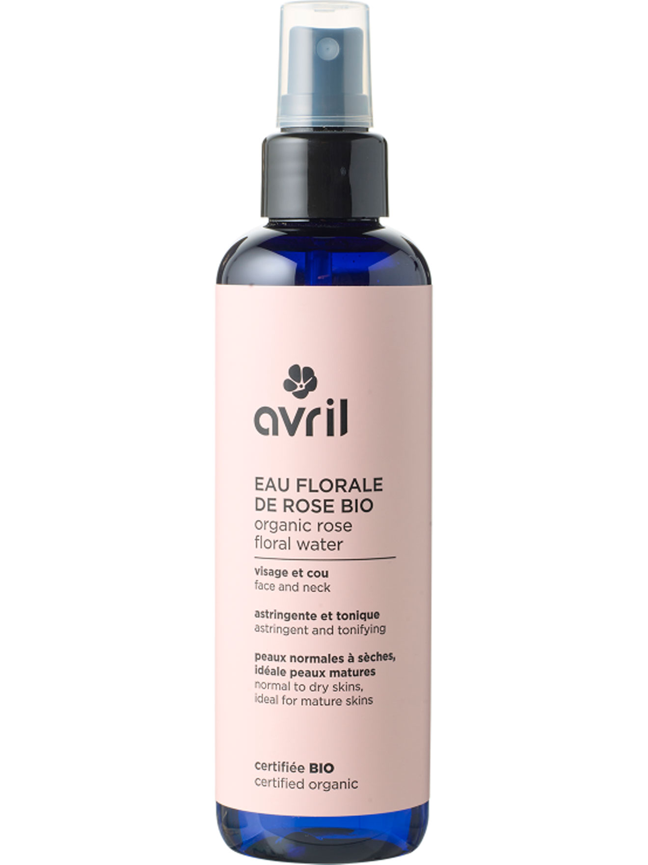 Eau florale de Rose 200ml  Certifiée bio