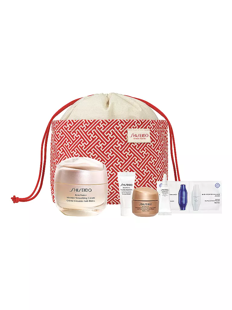 SHISEIDO Geschenkset - BENEFIANCE Wrinkle Smoothing Cream Pouch Set 50ml / 15ml / 5ml / 3ml keine Farbe