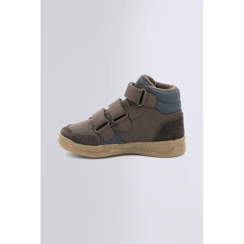 KROISY MARRON FONCE MARINE SNEAKERS HAUTES Synthétique Garçon