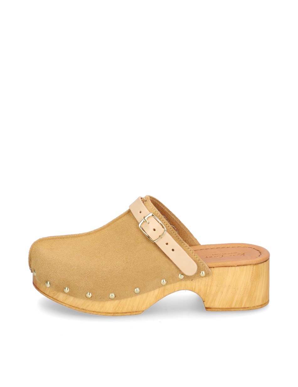 Veloursleder Pantoffel