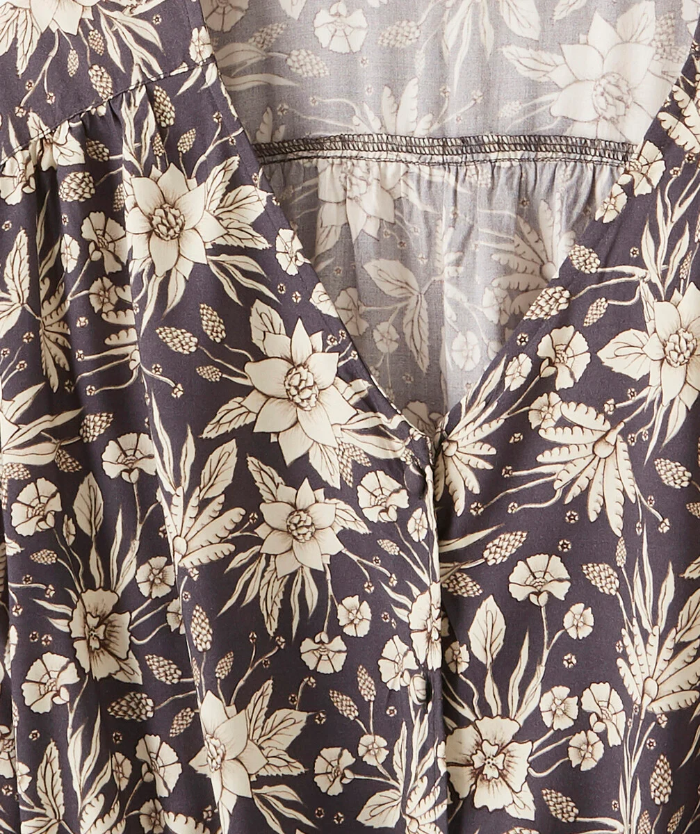 LA ROBE LONGUES FLEURIE EN VISCOSE RESPONSABLE
